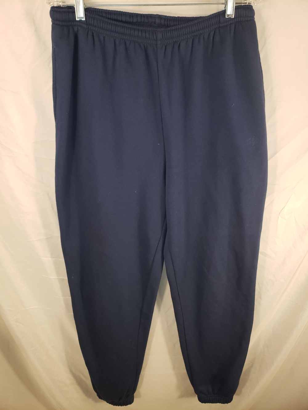 Classic Men's Nordic Track Navy Blue Elastic Waist Jogger Pants - M